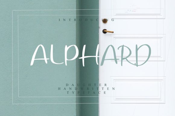 Alphard: A Handwritten Font for Creative Crafters