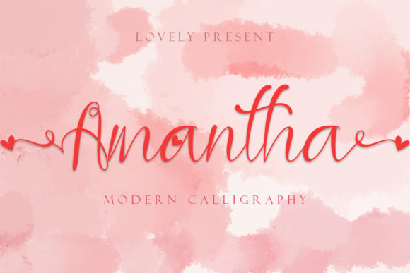 Amantha: A Handwritten Font for Web Design