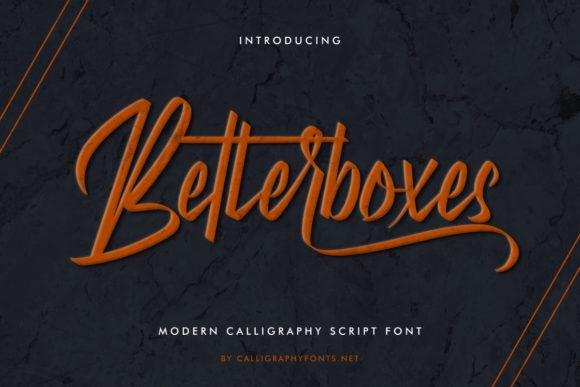 Betterboxes: A Script Font That Elevates Your Brand