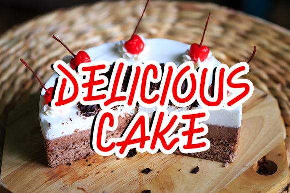 Delicious Cake Font for Editorial Design
