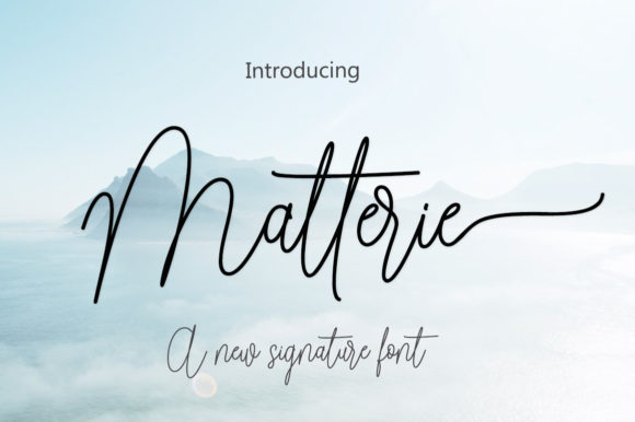 Discover the Elegance of Matterie in Editorial Design