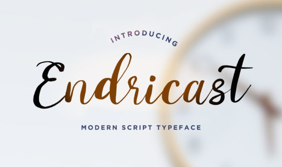 Endricast: A Script Font for Elegant Digital Design