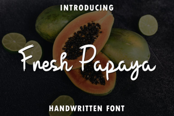 Fresh Papaya: A Delightful Script Font for Digital Design