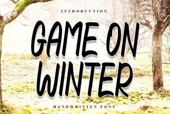 Game On Winter: A Cheerful Script Font for Branding