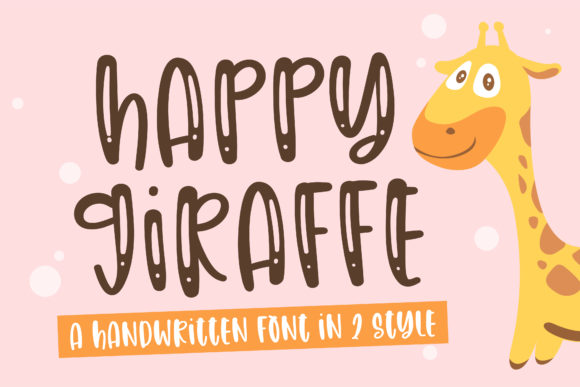 Happy Giraffe: A Handwritten Font for Editorial Expression