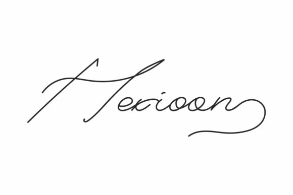 Hexioon: The Delicate Script Font for Handmade Creators
