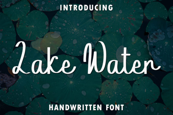 Lake Water Font for Web Design