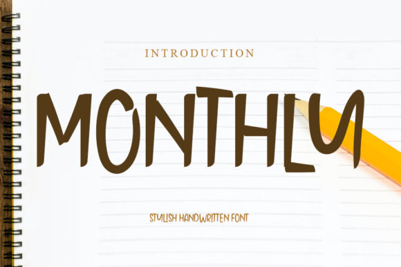 Monthly: A Font That Makes Your Brand Feel Warm and Professional