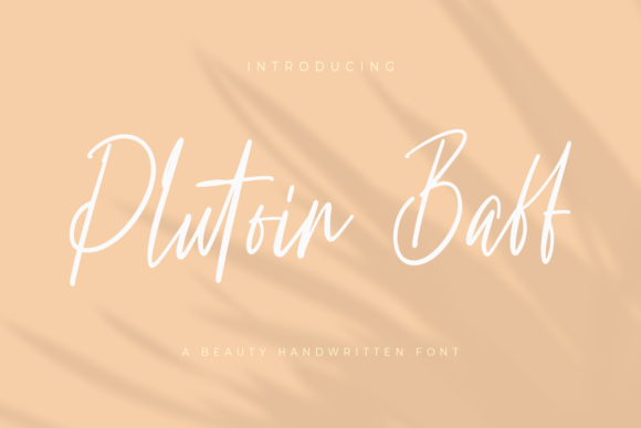 Plutoin Baff Font for Handmade Creations