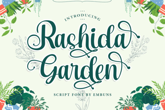 Rashida Garden: A Handwritten Typeface for Thoughtful Design