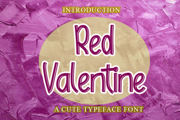 Red Valentine: A Handwritten Font for Heartfelt Craft Projects