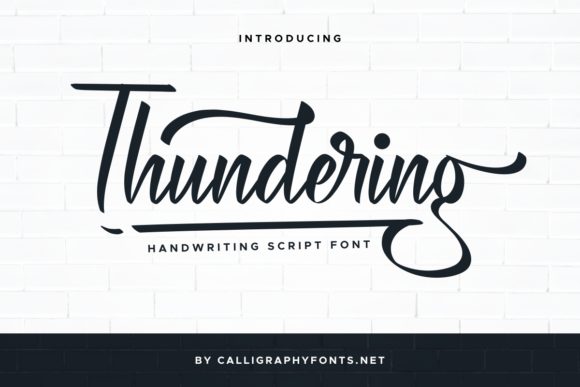Thundering Font for Campaign Creatives