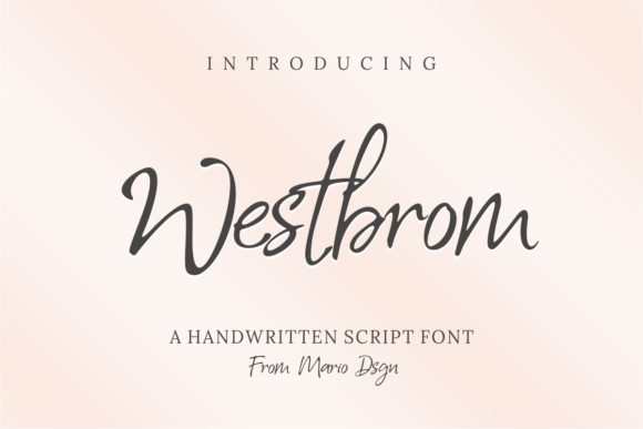 Westbrom: A Handwritten Font for Dynamic Web Design