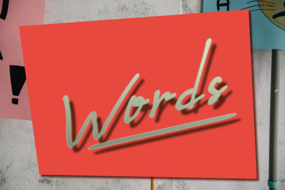 Words: A Handwritten Font for Editorial Expression